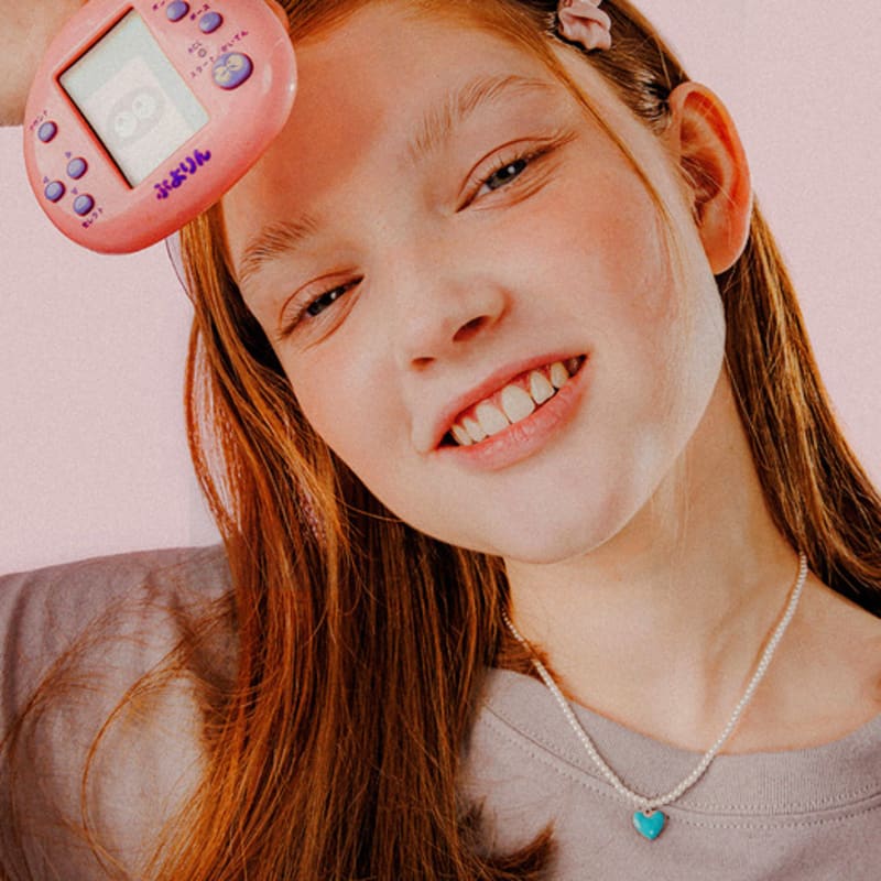 Mellotory quadratische Raffspange (Hell-Pink)