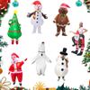 Cosplay Mascot Christmas Inflatable Costume Party Costumes Santa Claus Snowman Tree Dress Up Props Clothes