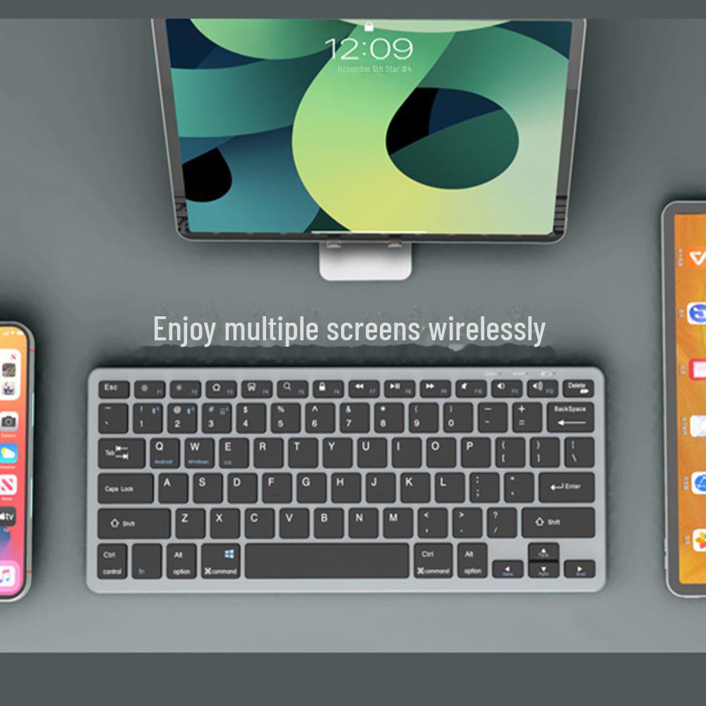 Leises, wiederaufladbares Bluetooth-Tastatur- und -Maus-Set für Büro, Gaming und den Heimgebrauch