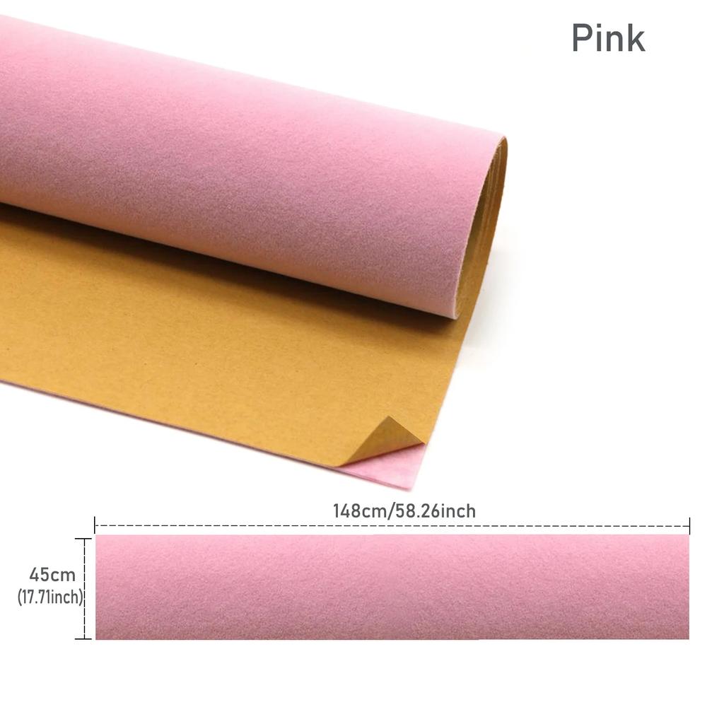 1/2/3 Roll Self-Adhesive Velvet Flock Liner 45x148cm, Multi-Color Contact Paper for Jewelry Box Lining, Drawer & Craft Projects