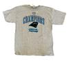 Vtg Carolina Panthers T Shirt Mens XL Gray NFC Conference Champions 2003 Y2K