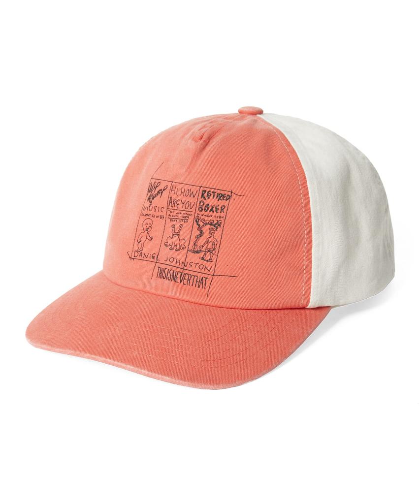 THISISNEVERTHAT Tnt Daniel Johnston 3-Frame Washed Cap Orange
