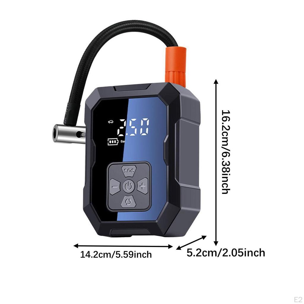 Cordless Tire Inflator Car Accessories Sturdy Electric Pump for Bike