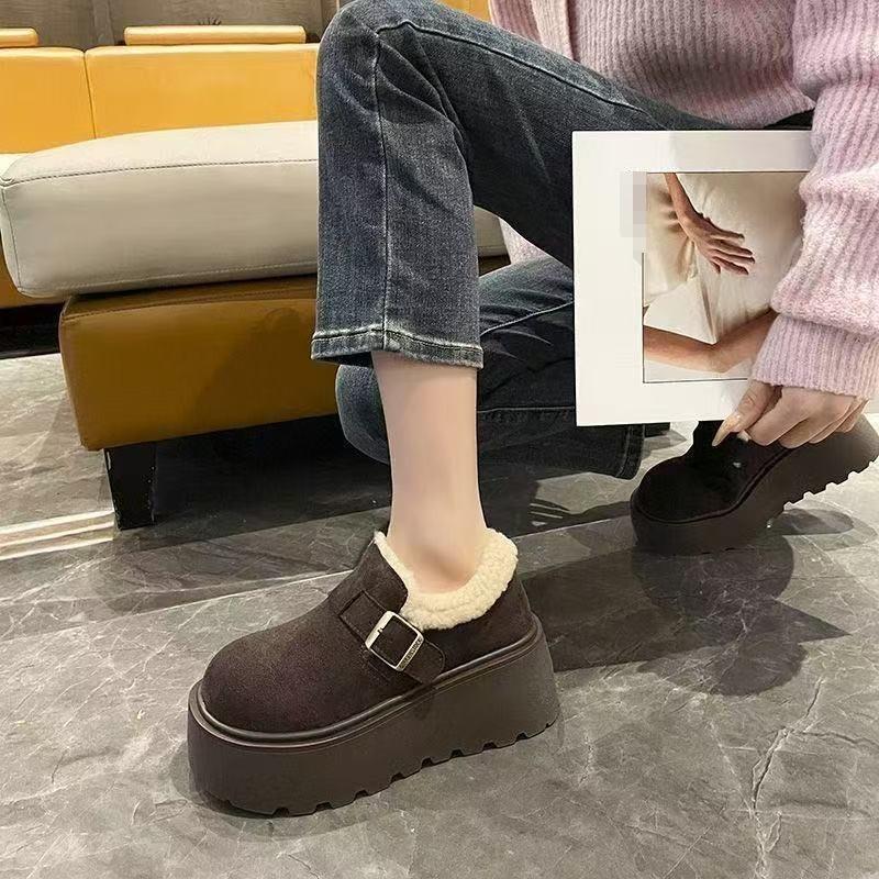 Thick-soled Plush Snow Boots Women's Winter New Women's Shoes Plush Thickened Plush Warm Cotton Shoes