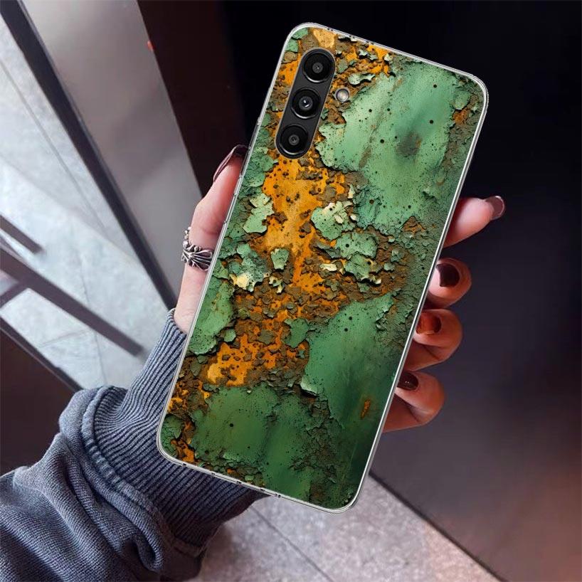 Vintage Industrial Style Rusty Pattern Phone Case For Samsung Galaxy A17 A57 A37 A16 A26 A36 A56 A15 A25 A35 A55 A14 A13 A54 A53