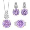 Schmuck Kupferboden Vergoldet Rosenschliff Roland Temperament Leichte Luxus Set Hauptstein 14-12Mm