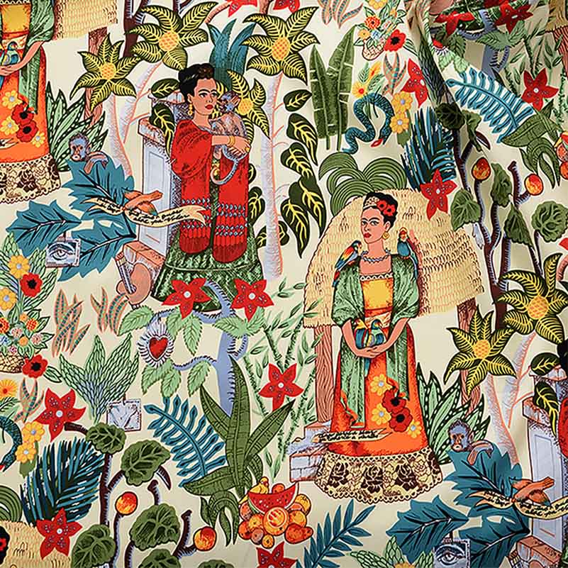 50*140cm Lycra Cotton Fabric Vintage Stretch Satin Sew Clothes Dress Quilting DIY Dolls Handmade By Half Meter flores de tela