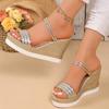New Women Sandal Summer Shoes Women Wedges Sandals Platform Shoes High Heels Design Sandals Comfortable Plus Size Ladies Shoes