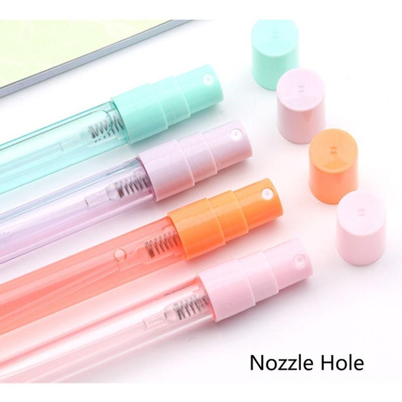 2/4Pcs Spray Pen Portable Refillable  Spray Bottle Writing Pens School Office Gel Pens Students Supply Color Random