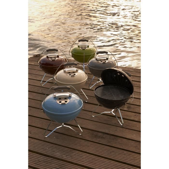 Barbecue à charbon portable Smokey Joe Premium Ø37 cm - Acier chromé - Gris - WEBER