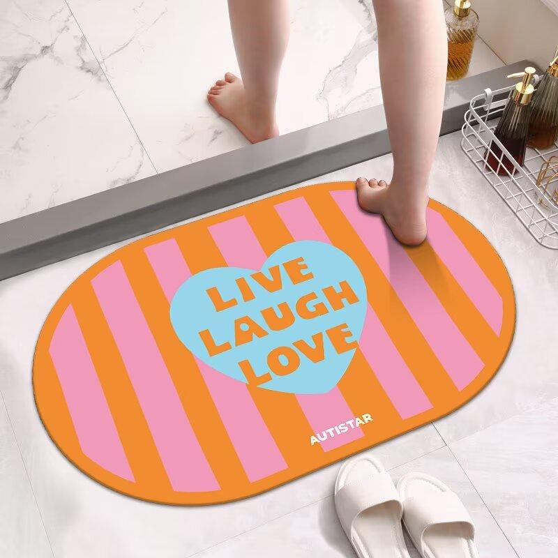 Diatom Mud Absorbent Mat Entry Door Non-slip Quick-drying Foot Mat Bathroom Door Floor Mat Kitchen Non-slip Mat Carpet
