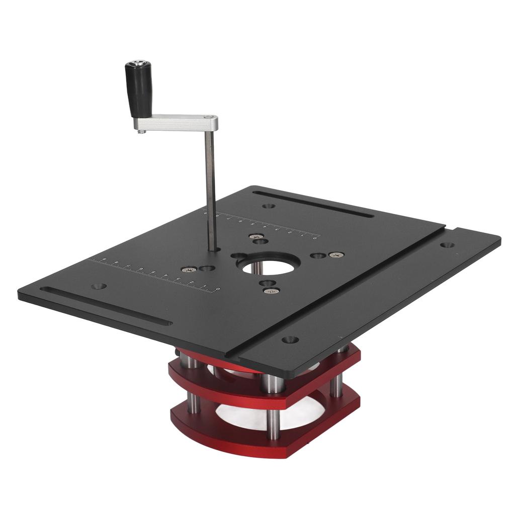 Router Lift Manual Lifting Router Lift System Kit Router Table Saw Insert Base Plate Black