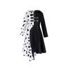 Bezauberndes Kinder Cruella De Vil Gepunktetes Cosplay Kostüm Kleid Für Theatralische Aufführung