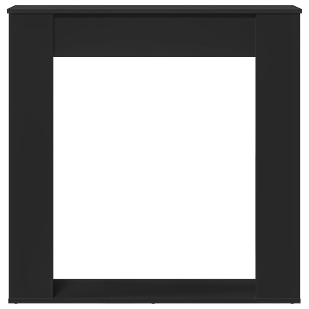 Vidaxl Obudowa Kominka, Czarna, 100X20X100 Cm, Materiał Drewnopochodny