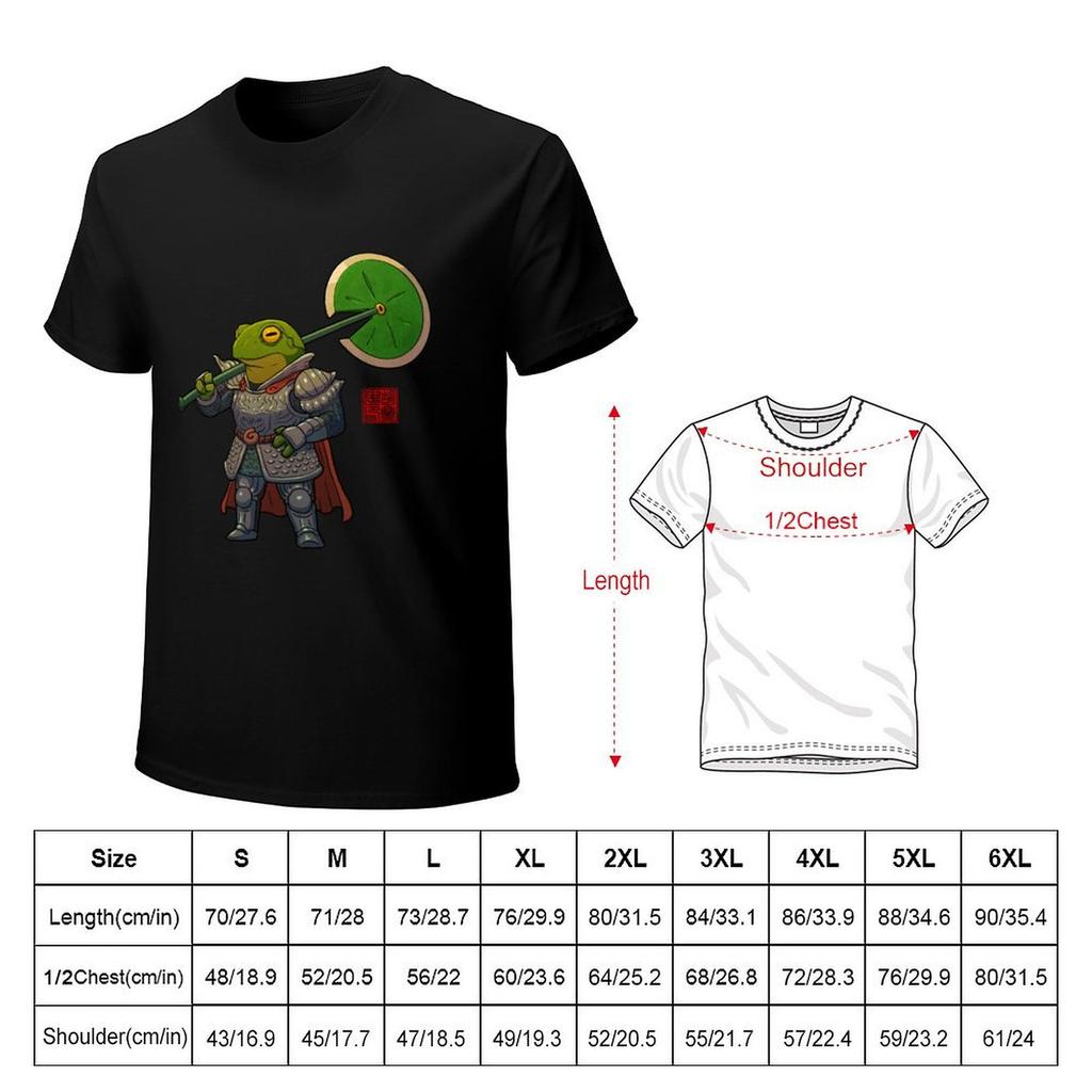 Frog Fighter Fantasy Armored Heavy Warrior TShirt plus size clothes summer clothes graphic t shirts men t shirts
