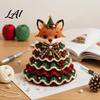 Proyectos de Tejer con Hilo DIY Animales Árbol de Navidad Kit de Ganchillo Vaca de las Highlands Adorno Navideño Hecho a Mano Lindo Perro Salchicha Gato Kit de Manualidades para Principiantes,