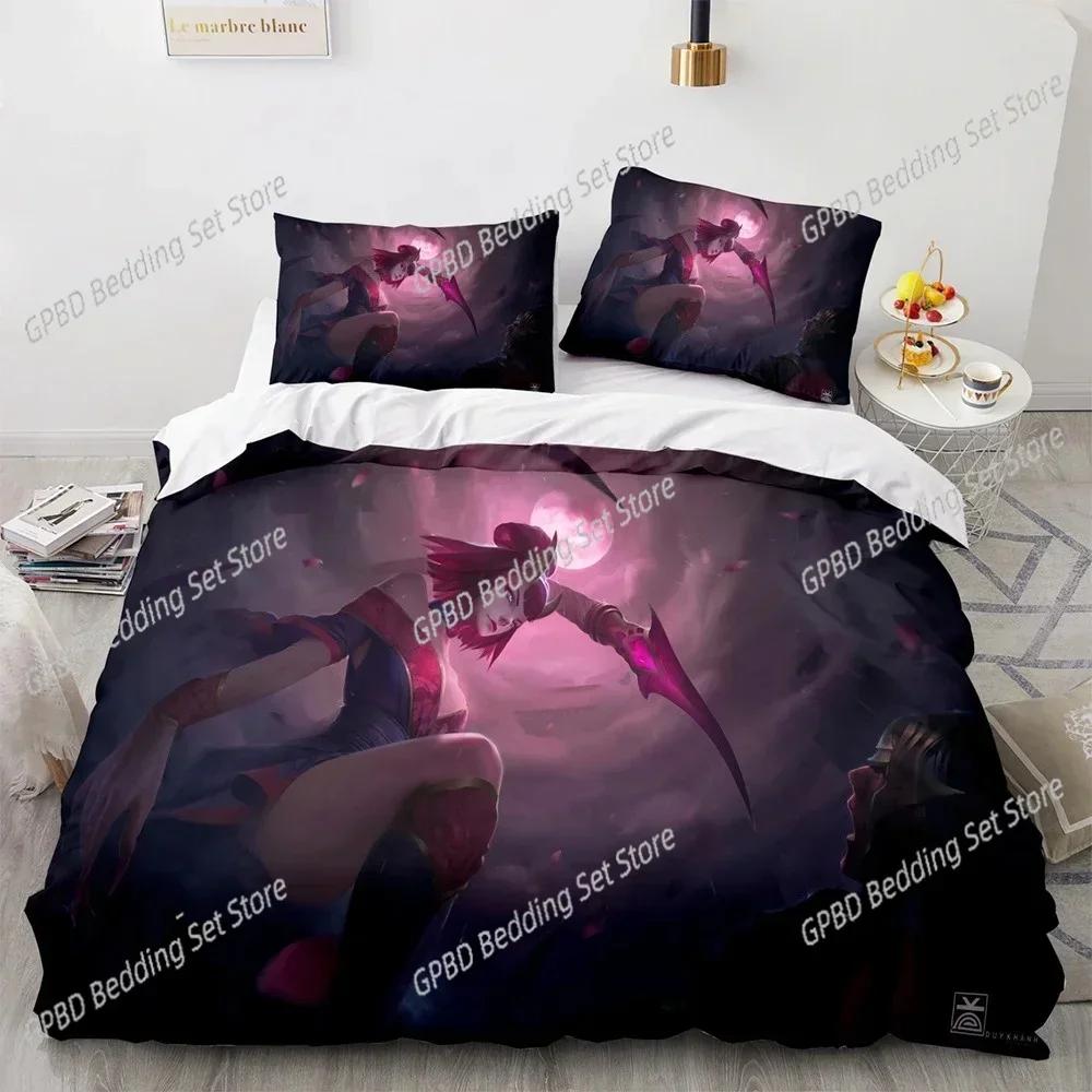 Luxury New 3D Print League of Heroes Bedding Set Single Twin Full Queen King Size Game Anime Bed Set Bedroom Duvet cover Sets