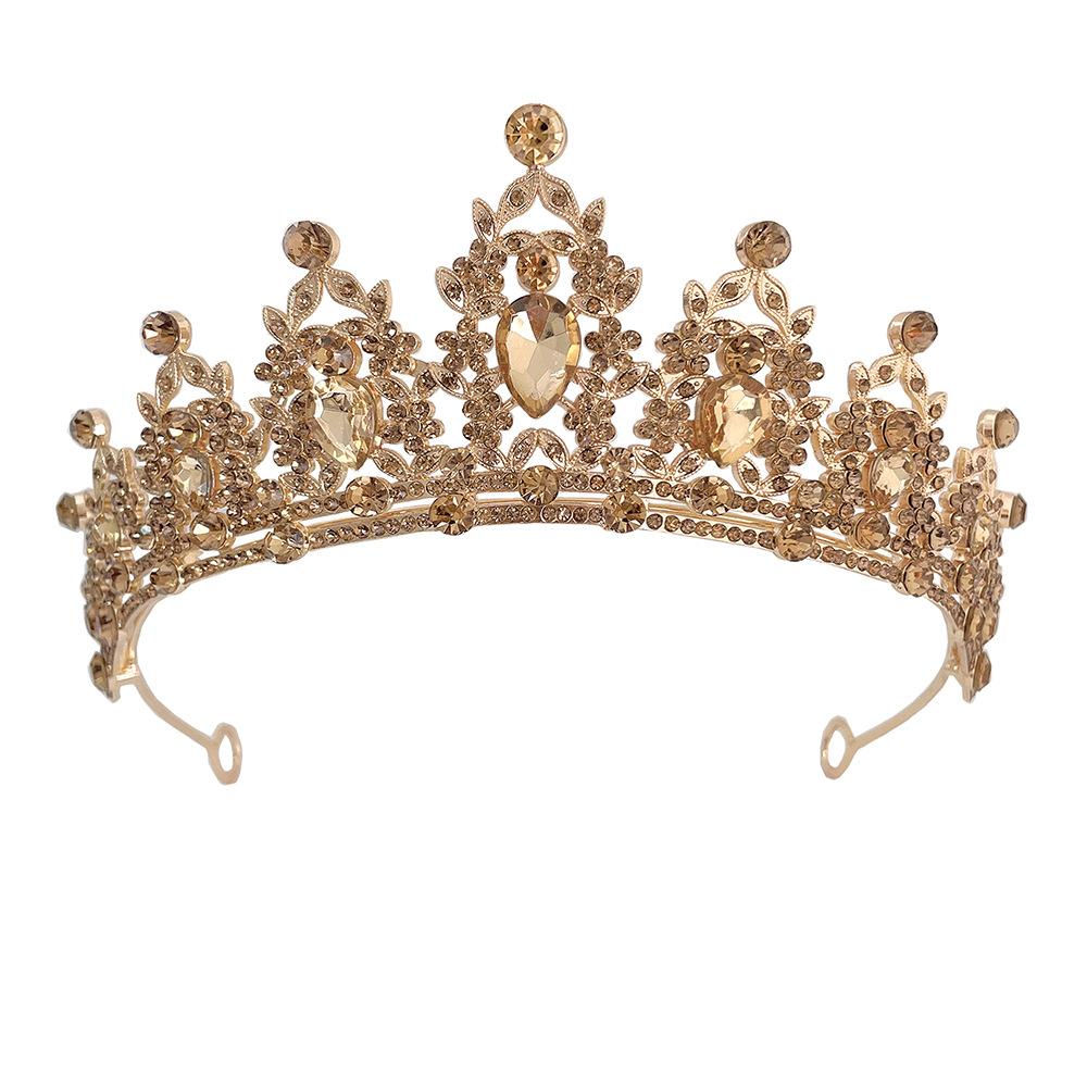 

Bridal Tiara Baroque Crown Rhinestone Tiara Princess Crown Wedding Hair Accessories Dress Accessories