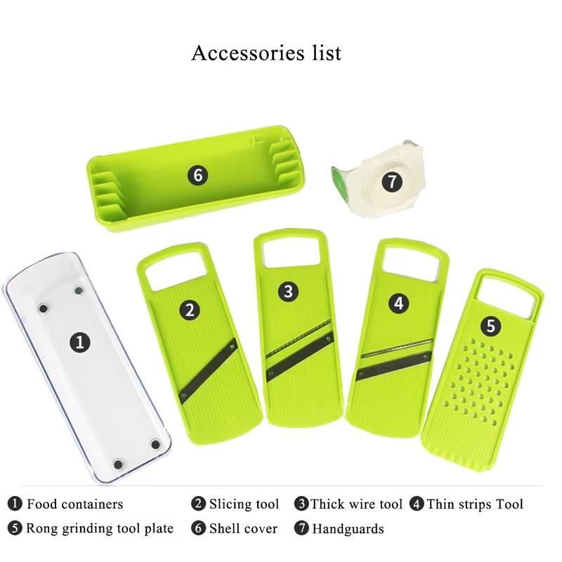 1 Piece Mandoline Food Slicer Adjustable Stainless Steel Vegetable Slicer Chopper with Container Pro Veggie Slicer Dicer YY082