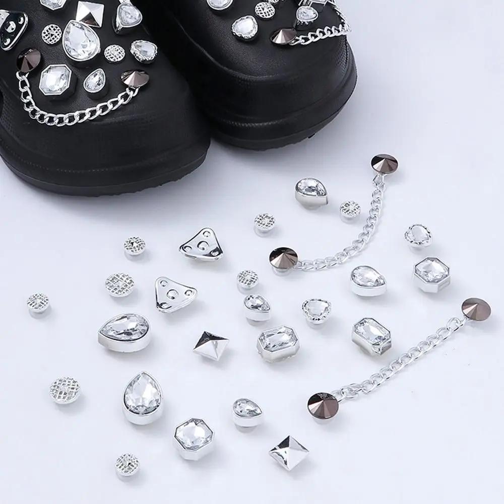 Charms Rhinestone Shoes Chain Decor Butterfly Diamond Fashion Jewelry Accessories DIY Shoes Buckle Decorations