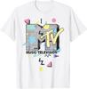 MTV Beach Island Flamingo Logo Vintage Graphic TShirt MTV Sunset Shape Boombox Checker Design Tee Top Unisex on The Moon Outfits