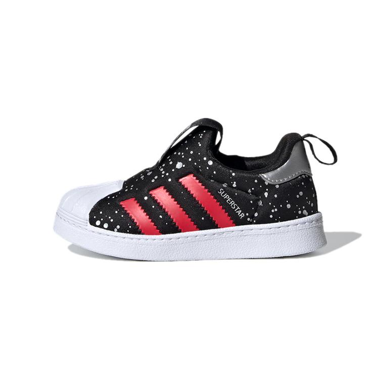Adidas Originals SUPERSTAR 360 Superstar Collection 360 I Breathable Low top Toddler Shoes Black Red Infant And Toddler FV3435 20