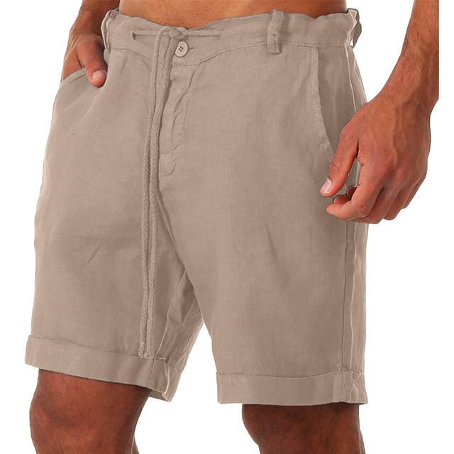 Bequeme Sommer-Herrenshorts mit feuchtigkeitsableitendem Stoff für Yoga und Fitness