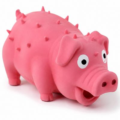 Uniq Pets Pink Pig Squeakies Chew Toy with Squeaker