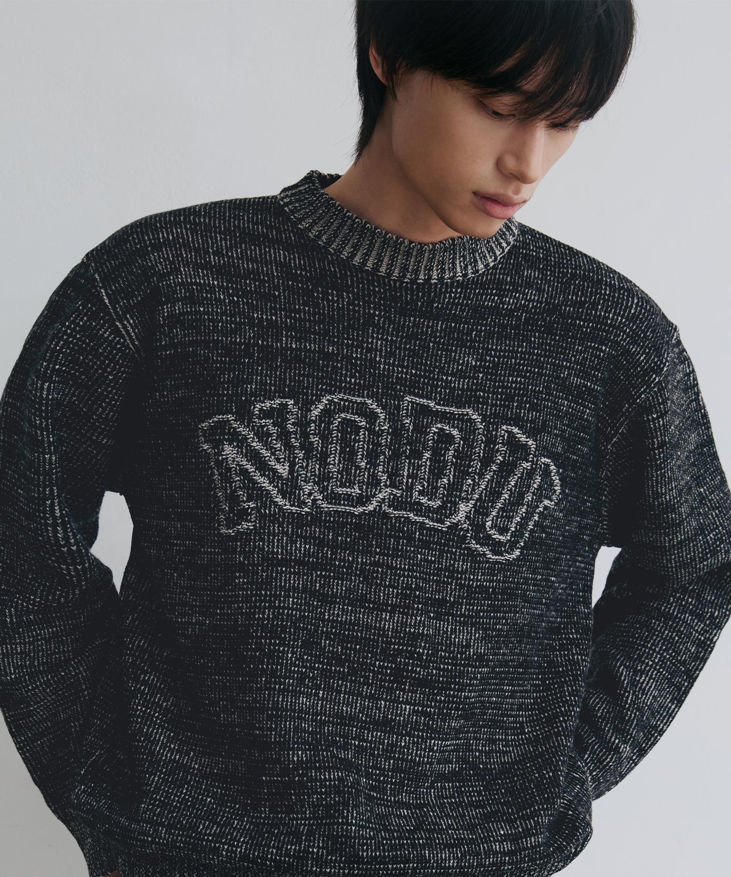 Nod You Logo Ring Round Knit [Black] M