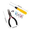 30Pcs Emergency Tubeless Rubber Tire Repair Kit For Cars Motorcycles And Scooters Includes Pliers And Screwdriver