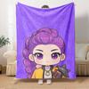 K-POP Anime Dívčí Skupina Čtyři Roční Období Měkká Teplá Přikrývka Celoroční Silně Pletená Polyesterová Přehoz na Postel, Kempování, Cestování Perfektní Dárek