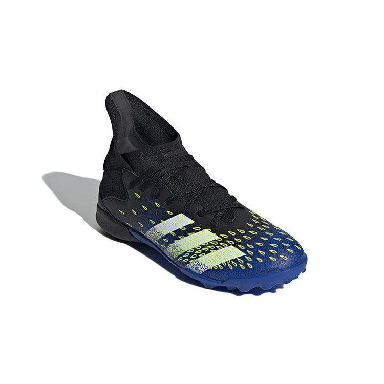 adidas PREDATOR Abrasion Resistant Breathable Mid Top Kids' Soccer Shoes Black Blue Kids' FY0624
