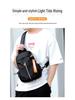 Men's Trendy Chest Bag, Fashionable Casual Sports Messenger Bag, Lightweight Travel Carry-On.