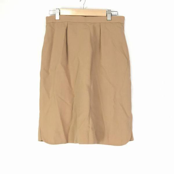 

Vintage Made in Italy/EMPORIO ARMANI Tucked A-Line Skirt/Size 40/L/Brown/Back Zip(USED)