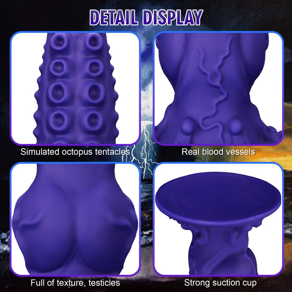 Octopus Tentacle Shaped Octopus Premium Silicone Anal Plug Penis Soft Anal Expansion Sex Toy