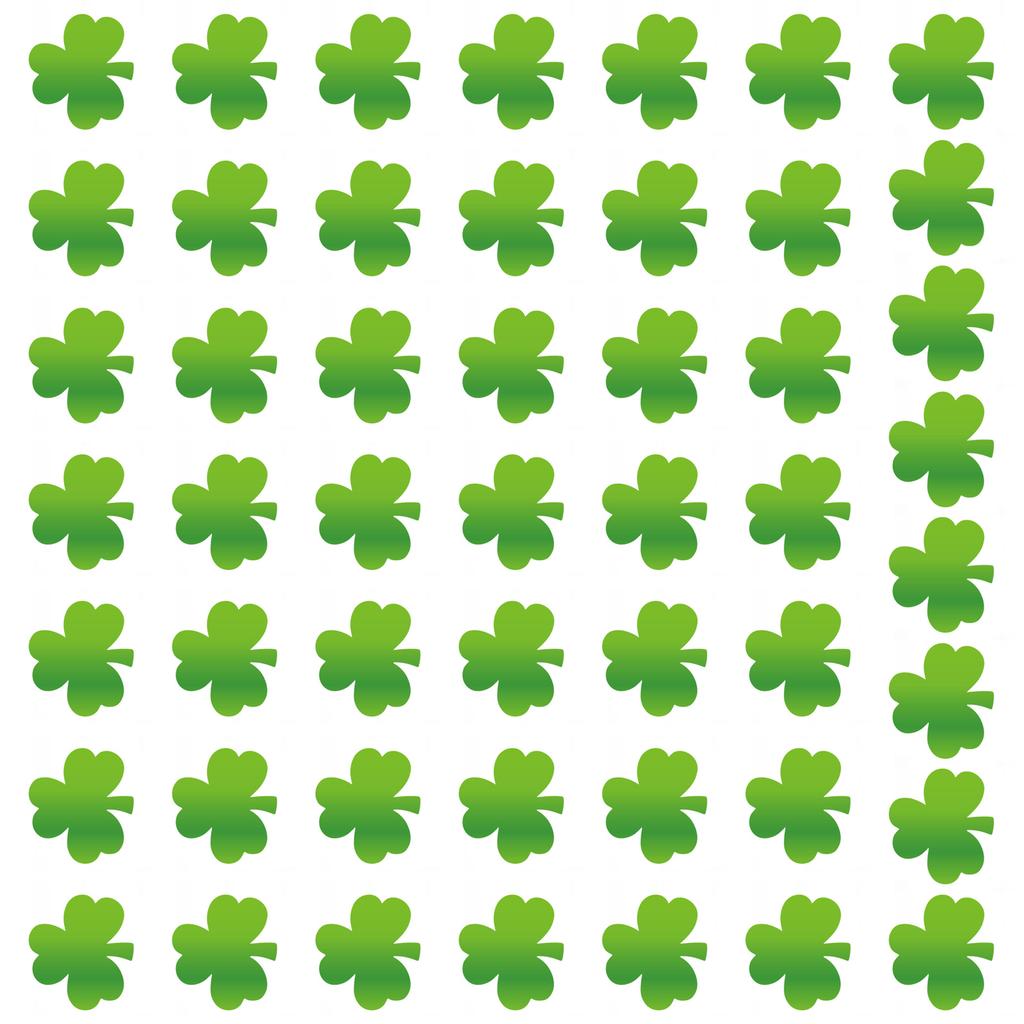 50Pieces Self Adhesive Shamrock Sticker Plant Decal Paper Texture Perfect for Patricks Day Party and Decorations