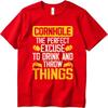 Plus Size Summer Men Tshirt Cornhole The Perfect Excuse To Drink And Throw Things Short Sleeve Relaxed Fit O Neck Tee Shirt