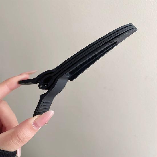 2/4Pcs Bang Clip No Hair Creases Curved Surface Strong Grip Volume Clip One-Handed Teeth Flat Hair