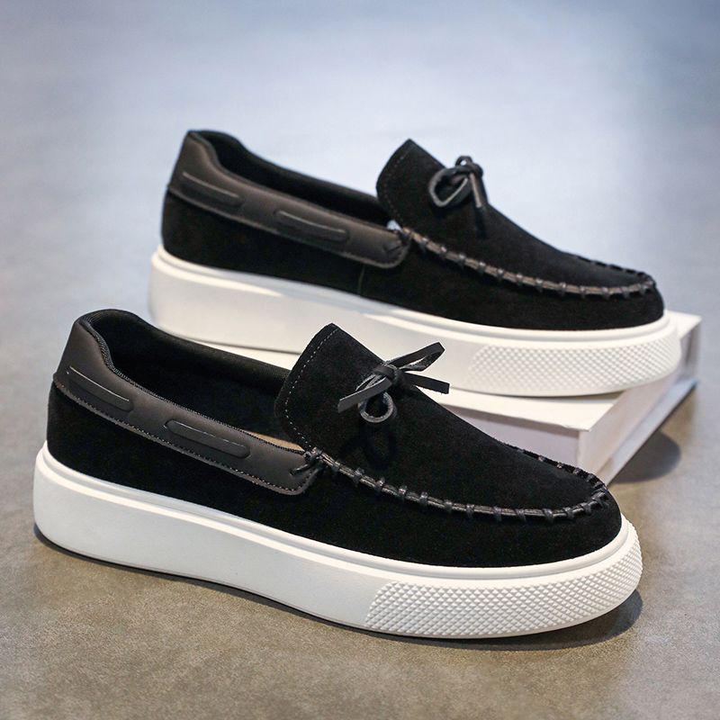 

Мужские модные повседневные дышащие парусиновые слипоны-лоферы 2025 года - Осенняя коллекция 42 чёрный