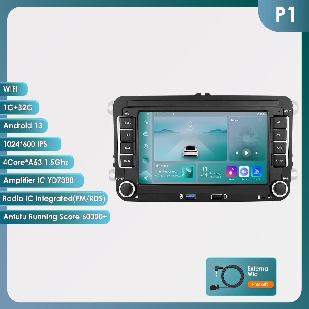 

Hizpo 2Din Автомагнитола Android для Volkswagen Golf 5 6 Polo Passat B6 B7 CC Skoda Jetta Универсальная Мультимедийная Carplay Wifi GPS Интеллектуальная Навигация P1 4Core 1G 32G