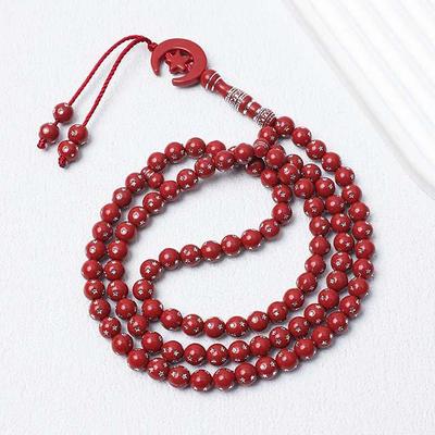 Bracelet Tasbih fait main à 99 perles - 8 mm Chapelet de prière islamique