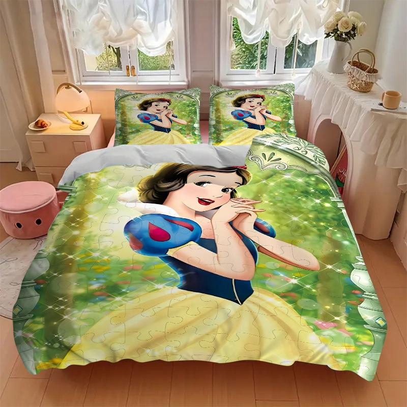 Snow White Garden Print 3Pcs Bedding Setduvet Cover With 2 Bedropillowcase Home Birthday Gift