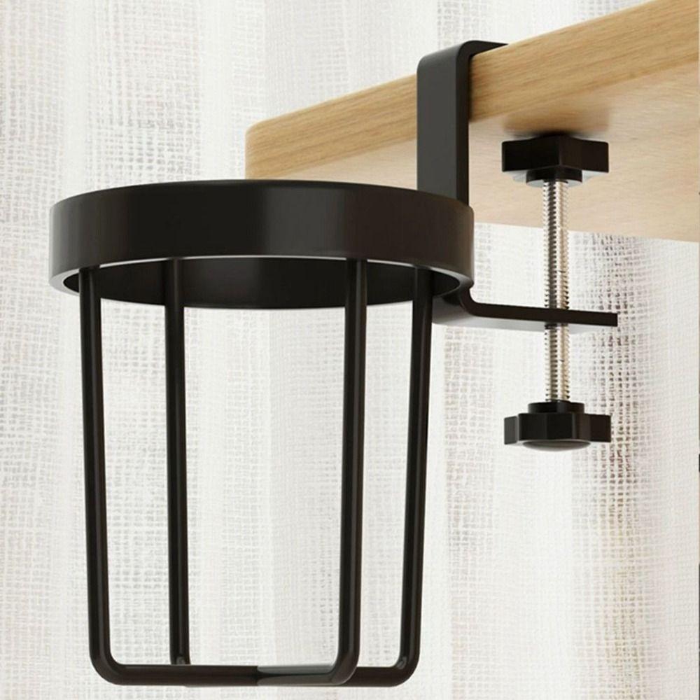 Punch-free Desk Cup Holder Anti Spill Table Fixed Storage Rack New Cup Storage Rack  Desk