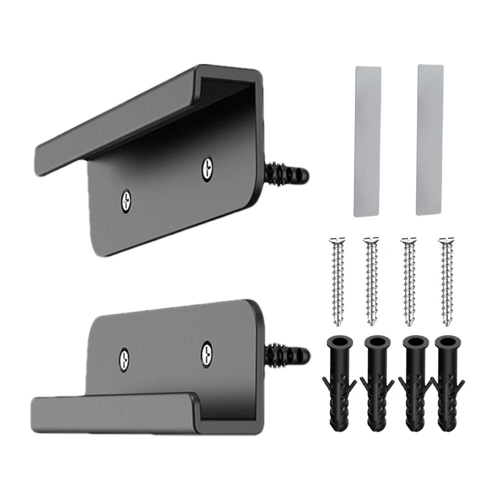 2 Pcs Universal Wall Mounted Tablet Stand Holder Fixed by Adhesive Or Screw for Tablet/Mobile Phone/E-Reader/Remote Control