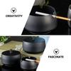 Ash Tray Stainless Steel Ashtray With Lid Convenient Delicate Outdoor Desktop Ornament Wear-Resistant Office 8.8x8.8x7cm