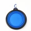Portable Plastic Pet Bowl with Keychain 350ML Foldable Folding Bowl Dog Water Bowl Outdoor