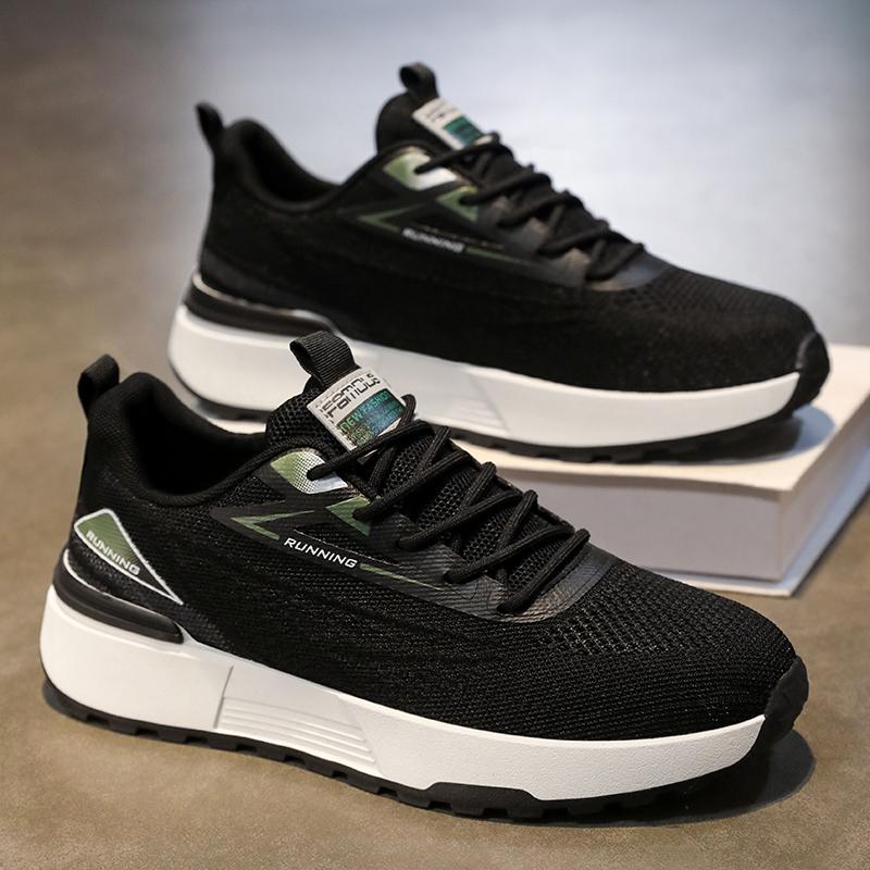 Men's Mesh Shoes Summer New Breathable Soft Soled Casual Sports Shoes Outdoor Running Shoes Fashionable Student Lightweight Spor