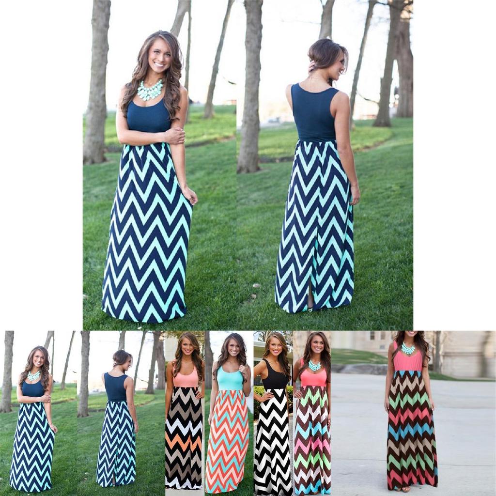 Elegant Women's Boho Long Maxi Evening Cocktail Party Summer Beach Dress Sundress