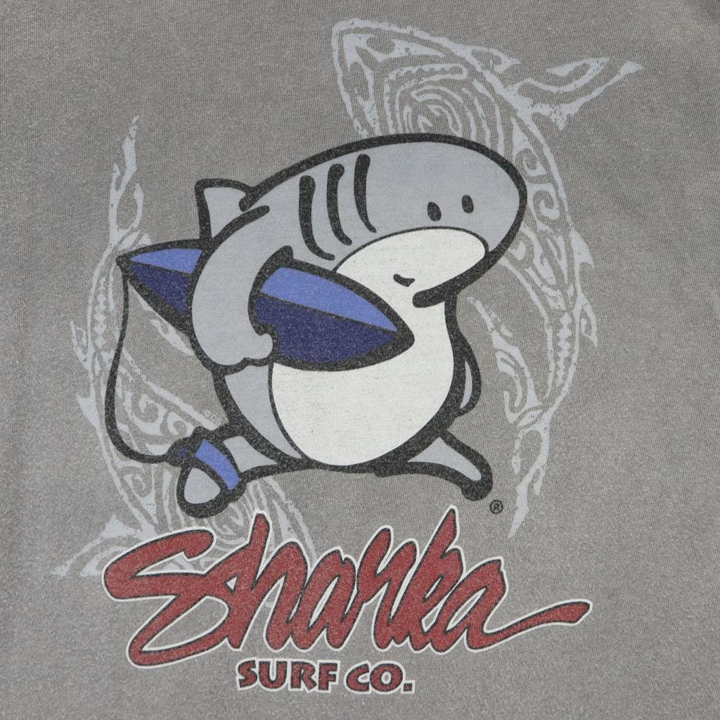 Crazy Shirt Back Print Shark Short Sleeve T-shirt M Gray Shark Men's Used