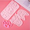 Handgefertigte Ornamente UV-Harzform Katzengesicht Tiger Finger Schlüsselanhänger Silikonform DIY Basteln Schmuck Anhänger Gießen Mo